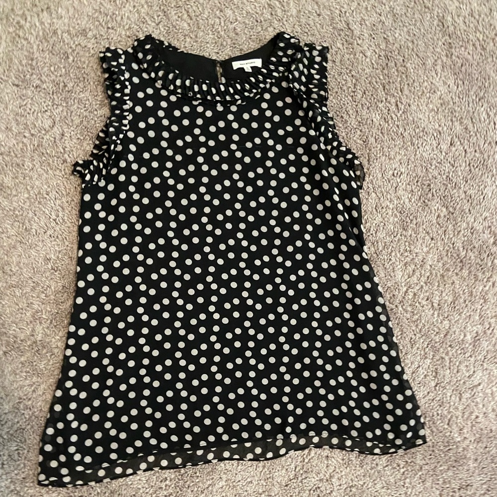 Max Studio Polka Dot Blouse Size Small